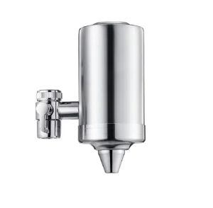 High Quality 304 Stainless Steel Activated Carbon Manual Faucet Mounted Eco Friendly Household Kitchen Water Filter 100 GPD Flow
