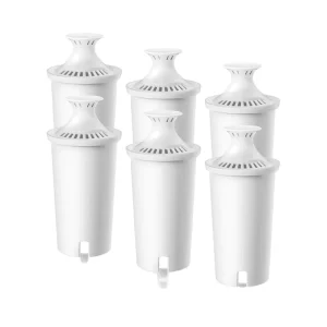 High Quality Activated Carbon Replacement Water Filter Cartridges, Classic Pitcher Design for Household Use