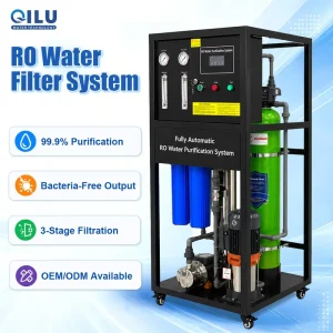High Quality Automatic 500LPH RO Water Purification System High Flow Portable Water Purifier Machine