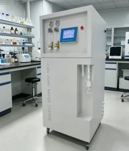 High Quality Laboratory Ultrapure Water Purifier With Built in Recirculation Pump Maintains Water Purity at Point