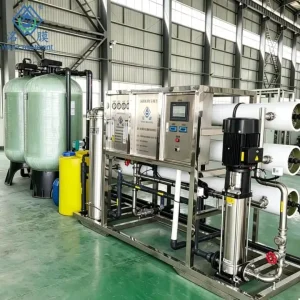High TDS Brackish Water Reverse Osmosis Plant Pressure Vessel 3000L Hour Deep Well Borehole Saline Water Purifier Machine
