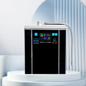 High Tech Korea Alkaline Ionized Water Machine Hydrogen Water Purifier with Activated Carbon Filter Electric Power Source