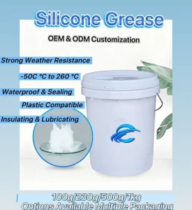 High Vacuum Silicone Oil -40~220 Automotive Lubricant Waterproof Chemical Resistant RoHS Certified 1kg for Pressure System