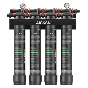 High capacity Comprehensive Bottle Purifier 20 Inch 4 Stages Water Filter System