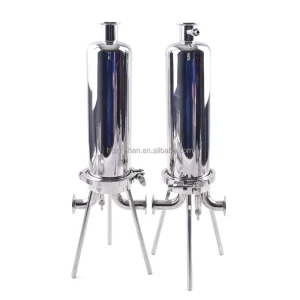 High efficiency Stainless Steel 304 RO Desalination Water Filtration Treatment Machinery Pressure Vessel Metal Cartridge Filter