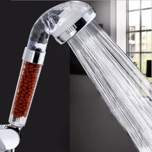 Holmine 3 Modes Bathroom Shower Head High Pressure Saving Water Anion Filter Shower SPA Nozzle Pure Shower Head