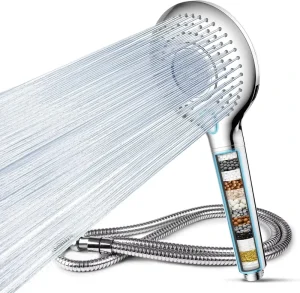 Holmine Hard Water Remover Filter Shower 10 15 Stages 3 Spray Jet Modes High Pressure Water Saving Large Powerful Handheld