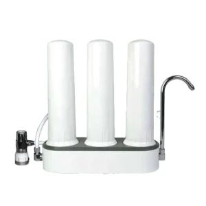Home Countertop Ceramic Water Filter 3 Stage Plastic Water Purifier Manufacturer