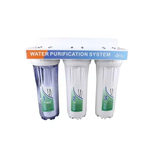 Home Electric Plastic 3-Stage 10″ Water Filter Cartridge Housing System Ozone Water Purifier
