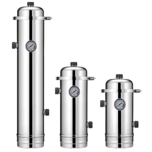 Home PVDF Ultrafiltration Membrane Water Filter with Manual Backwash and Gauge