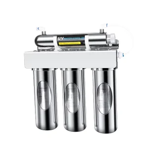 Home UV Water Purifier Electric Smart Portable Drinking Water Filter Machine Stainless Steel Housing Tap Water Filter