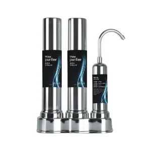Home Usage Counter Top Faucet Tap Water Purifier With UF Activated Carbon Ceramic Anti Scale Filter Cartridge