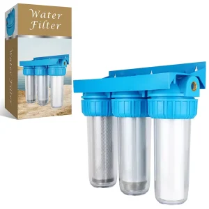 Home Use 3 Stages Multi Cartridge Pre Filter Efficient 3 Stage Washing Machine Filter Hard Water Filter for Water Heater