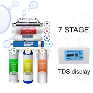 Home Use 75G 7-Stage UV Electric Reverse Osmosis Water Filter System Under Sink