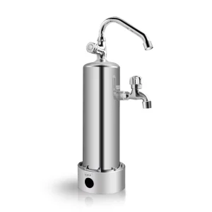 Home Use Water Filter Stainless Steel Countertop Water Purifier Double Faucet Water Filter System