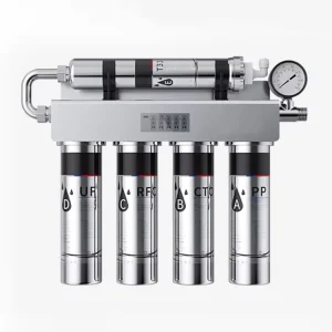 Home Water Filter Machine 5 Stages Ultra Filtration Membrane Stainless Steel Manual Household Water Purification