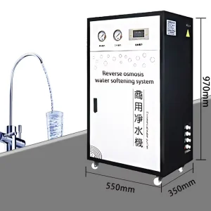 Home and Hotel Alkaline Mineral Filter Water Purifier Machine with Steel Housing and Pump