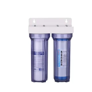 Hot Sales 2 Stage Pre filter Transparent Water Filter 10 Inch Water Filter for Water Treatment Equipment