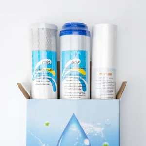 Hot Selling Home Easy Replacement Wood Fruit Shell a Set 10inch PP+CTO+CTO Sediment Water Filter Cartridge and Carbon Block