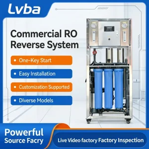 Hot Selling Lvba Brand 250LPH RO System Water Treatment Machinery Filtration Plant Water Purification Reverse Osmosis Membrane