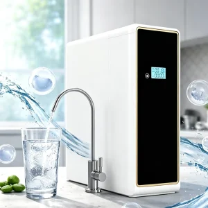 Hot Selling No Electricity Under Sink RO Water Purifier with Double TDS Display 400 GPD Modern Kitchen Smart Purifier RO System