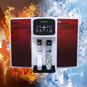 Hot and Cold Reverse Osmosis Water Filter System Square Tank Purification Machine Dispenser for Household and Hotel Use