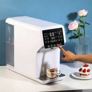 Hot and Warm Countertop RO Water Purifier with Touch Screen and Free Installation for Home Drinking
