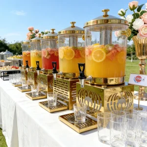 Hotel Buffet Juice and Beverage Dispenser for Parties and Events