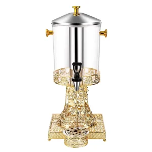 Hotel Catering Stainless Steel 8L Self-Service Cold Beverage Dispenser for Juice and Water