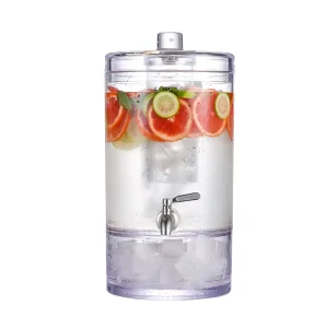 Hotel Fruit Tea Beverage Dispenser Machine with Water Tank and PC Juice Bucket for Buffets