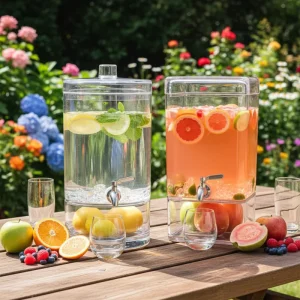 Hotel Fruit Tea Beverage Dispenser Water Tank PC Juice Bucket Liquid Juice Jar Cold Drink Dispensers for Serving Cold Drinks