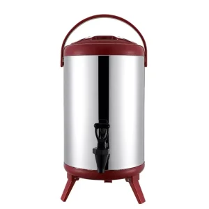 Hotel and Restaurant 40L Stainless Steel Hot Drink Machine with Coffee/Milk Faucet and Insulated Beverage Dispenser