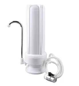 Household 10 Inch Singe Stage Counter Top Water Filter with White Housing
