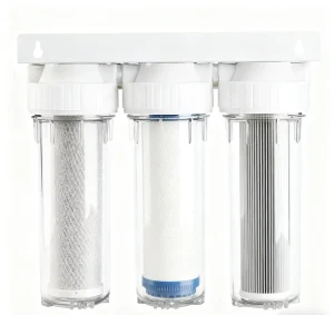Household 3 Stage 10 Inch Filter Housing Water Pre filtration PP+UDF+CTO Countertop Water Purifier Water Filters for Drinking