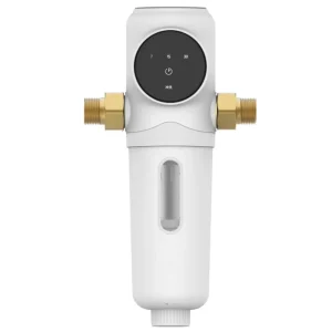 Household 40 Micro Water Prefilter Sediment Filtration Automatic Intelligent Touch Screen 4T Flow Rate 3+ Year