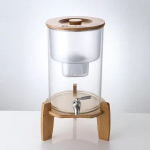 Household Alkaline Water Machine 9L Ionized Glass Water Filter Tank With Long Life Filter Cartridge