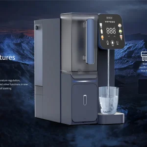 Household Electric Reverse Osmosis System Countertop Water Dispenser with Hot and Cold Water Electric ABS Construction