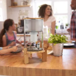 Household Glass Water Filter Dispenser Countertop Water Purifier System with Customizable Filter element