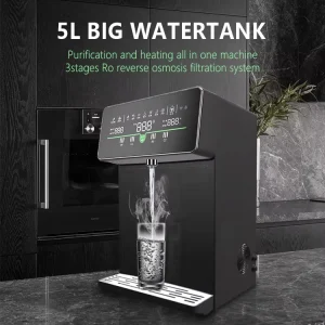 Household Hot and Cold 100GPD Reverse Osmosis Alkaline Mineral Countertop Water Dispenser