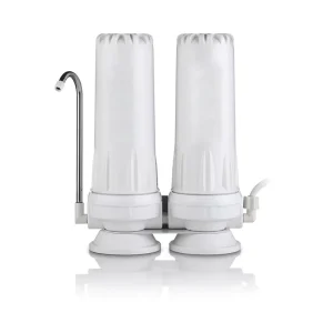 Household Kitchen 2 Stage Countertop 10 Inch Water Faucet Filter Purifier Housing