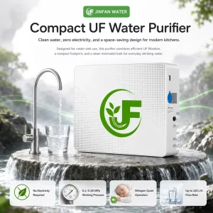 Household Kitchen Electric Water Purifier Five Stage Ultrafiltration System Smart Faucet Tankless 75 GPD Removes Sediment