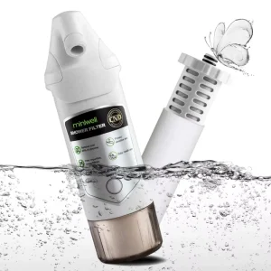 Household Plastic Water Filter Shower Filter with Activated Carbon and KDF Media for Baby