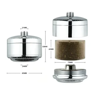Household Prefiltration System Universal Kdf Chlorine Removing Shower Head Shower Water Filter
