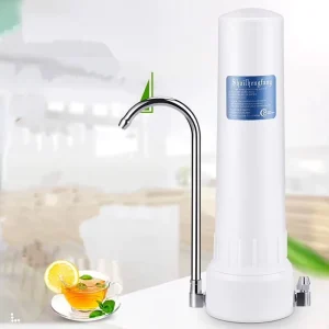 Household Single Stage Water Purification Pre Filter Countertop Plastic Ceramic Candle Water Filter With Diverter Valve