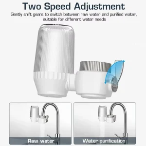 Household Transparent Kitchen and Washroom Drinking Faucet Tap Water Filter Ceramic Activated Carbon Purifier
