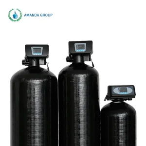 Household Water Softener System with Control Valve and Ion Exchange Resin