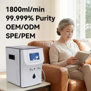 Hydrogen Generator Hydrogen-Oxygen Separation Technology 99.999% Purity 900-1800ml/min Flow Rate