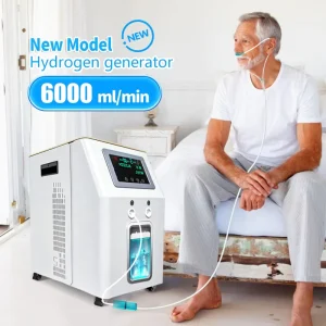 Hydrogen Inhaler Machine 6000ML Hydrogen Water Generator Boosting Immunity AC 110 230V Ultrafiltration Membrane Portable