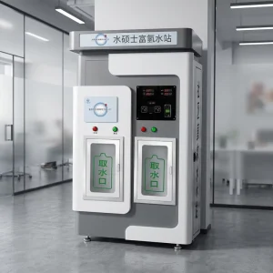 Hydrogen Rich Automatic Refill Water Dispenser Business Self Service Bottle Vending Coin Operated 1 Year Warranty
