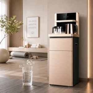 Hydrogen Rich Water Dispenser with Tea Brewing Function and Storage Cabinet